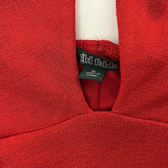 Wild Fable bodycon cocktail dress holiday metallic red sz XL NEW! - Picture 3 of 8